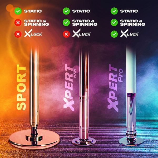 X-Pole Sport - The simple non-spinning dance pole